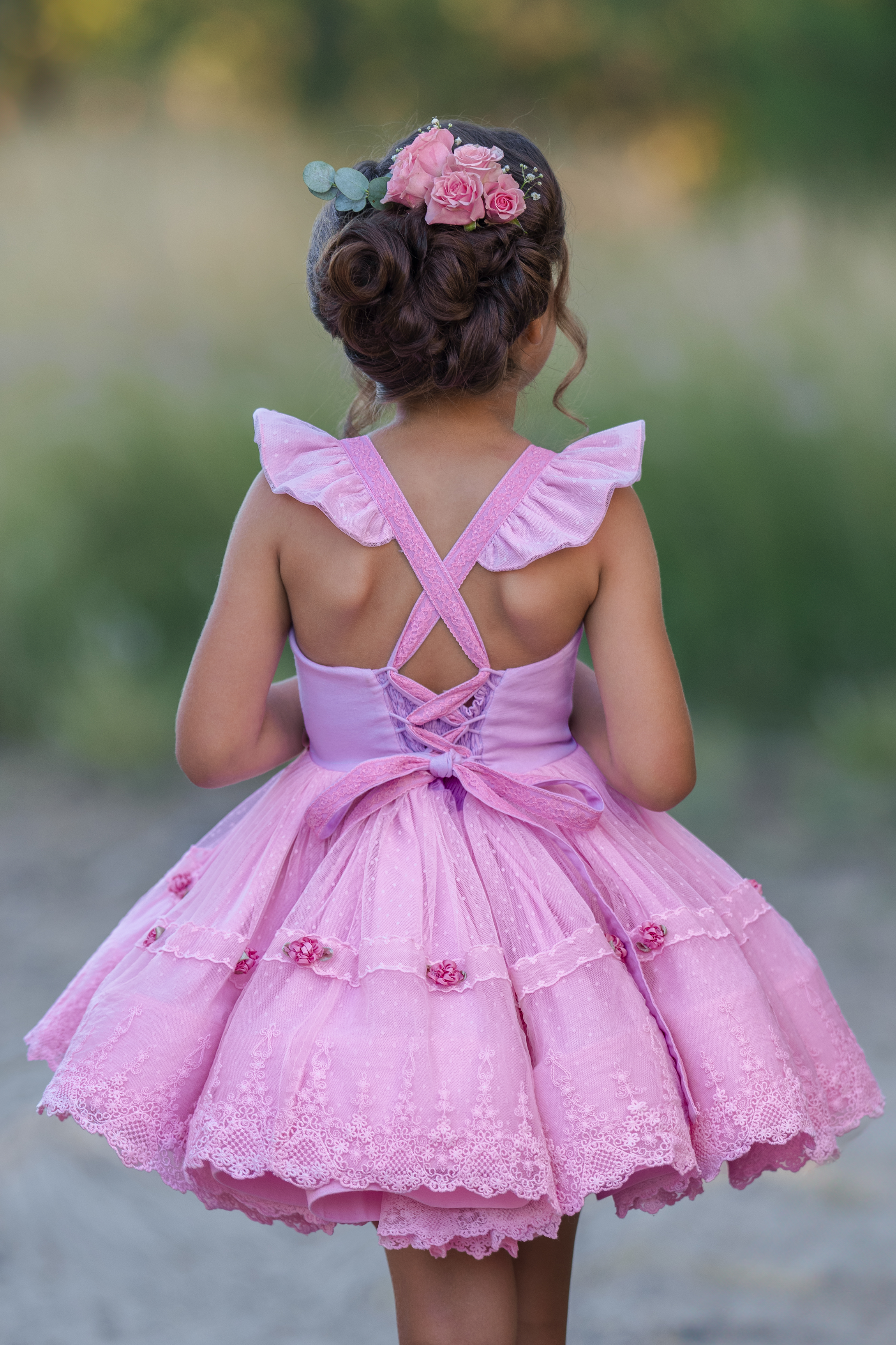 girl, dress, pink, back view, new , dollcake