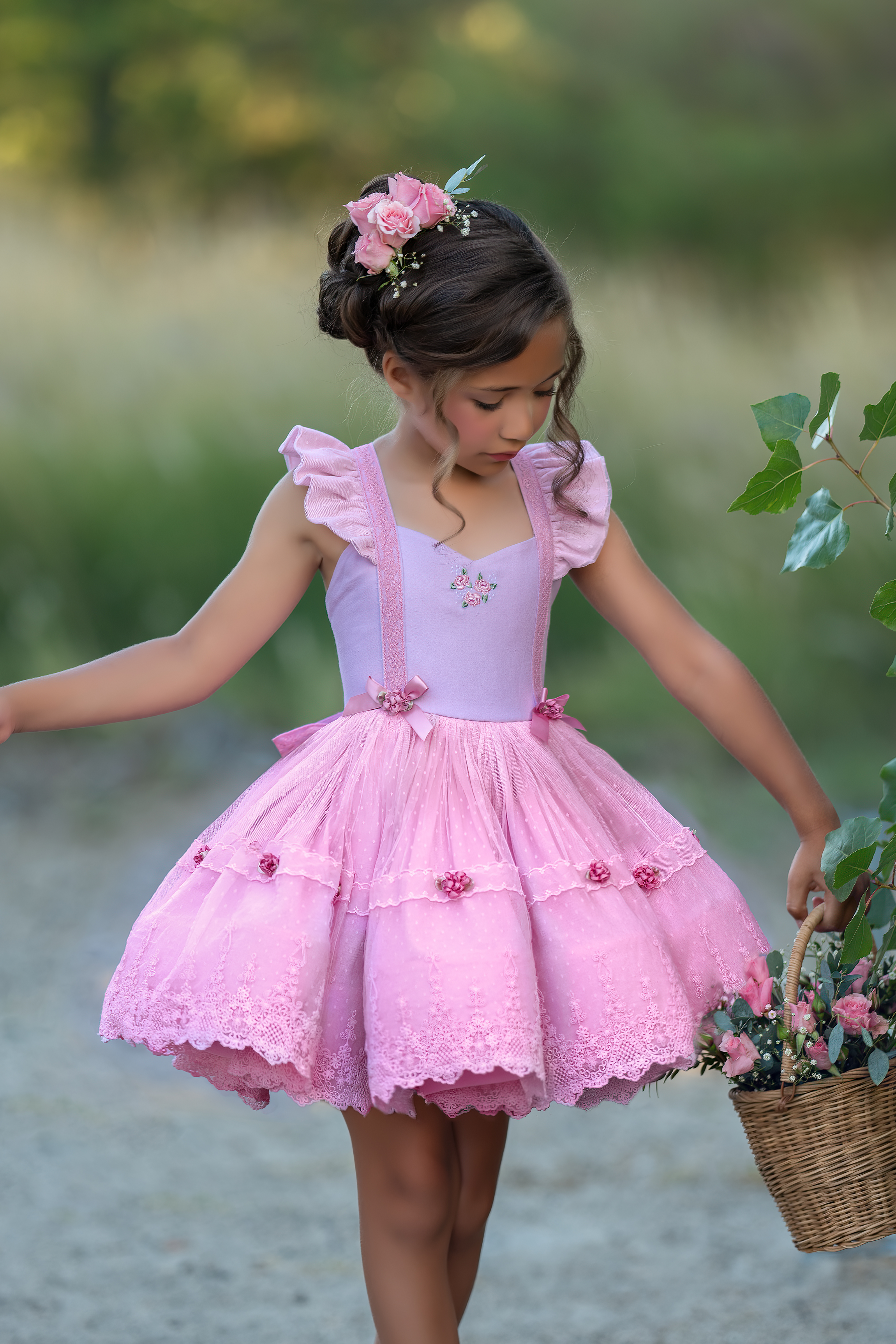 girl, dress, pink, front view, new , dollcake