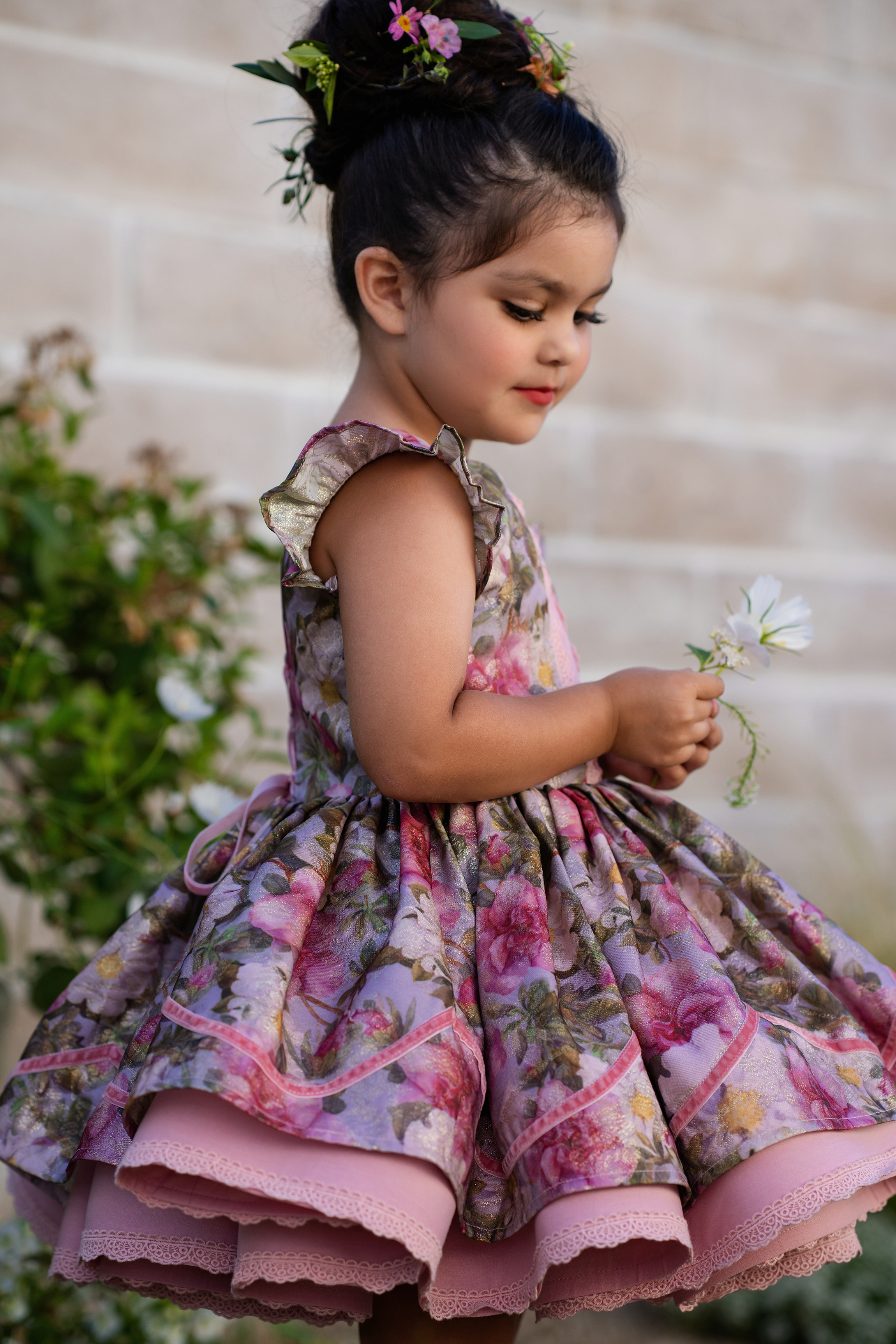 Rose Spray Gleam Dress