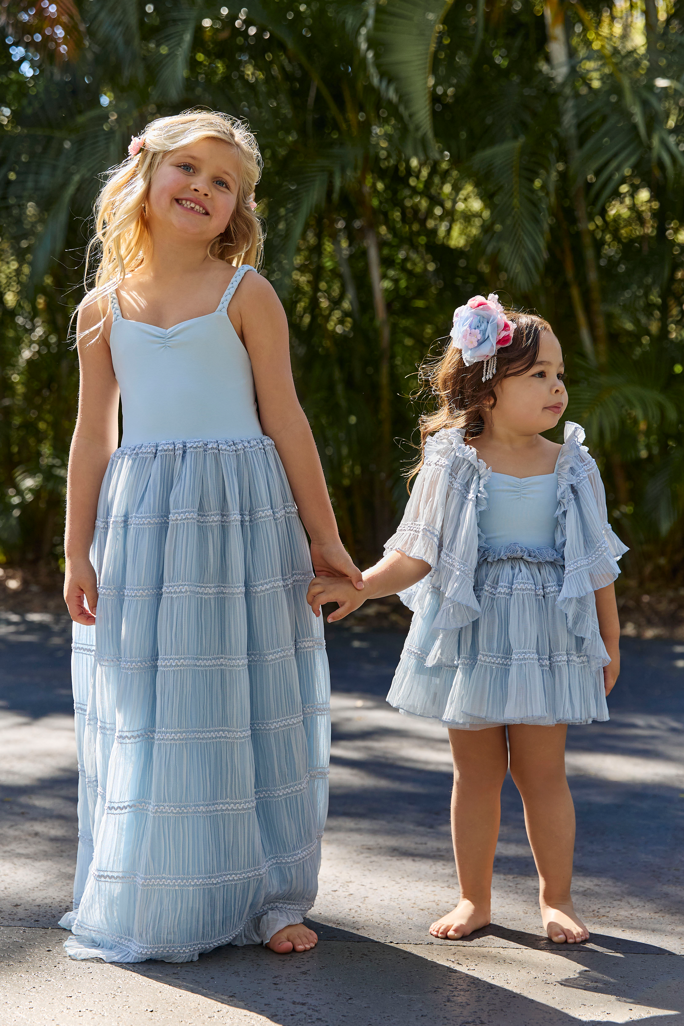 Indigo Plaited Tutu Frock