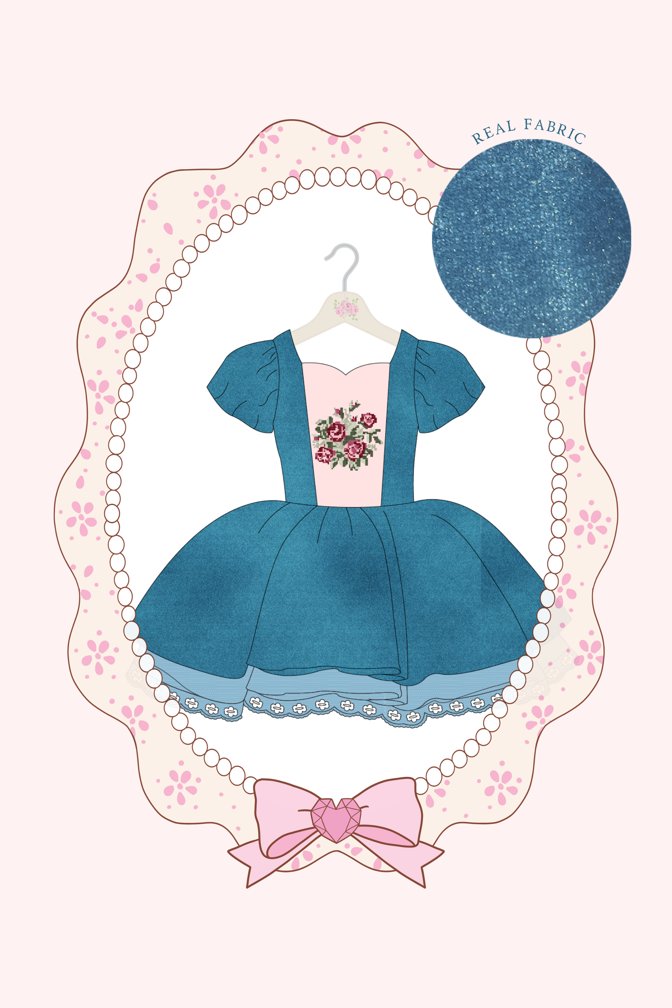 Peacock Velvet Dress