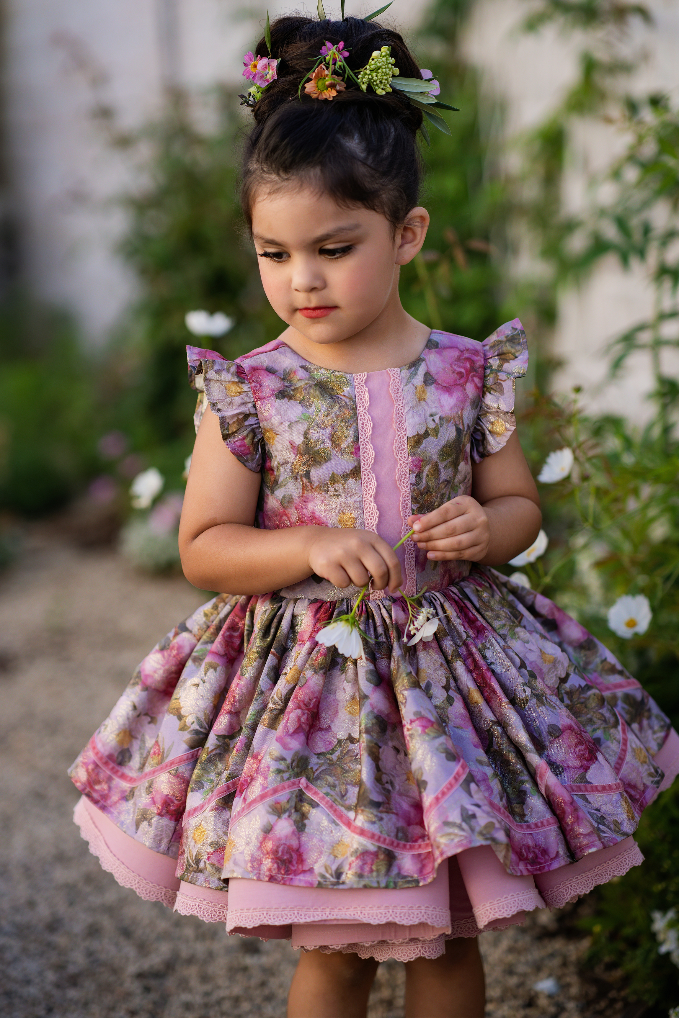 Rose Spray Gleam Dress