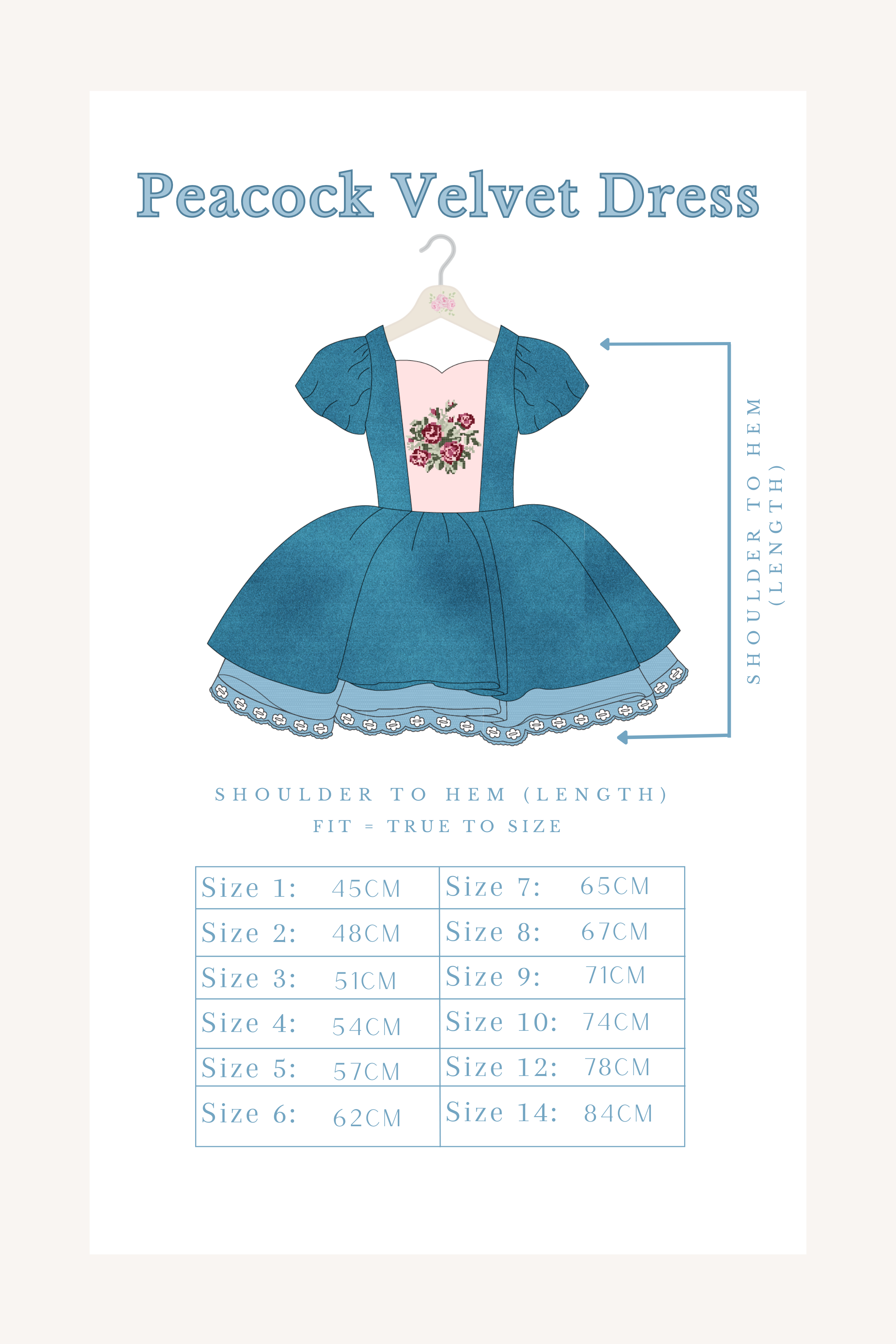 Peacock Velvet Dress