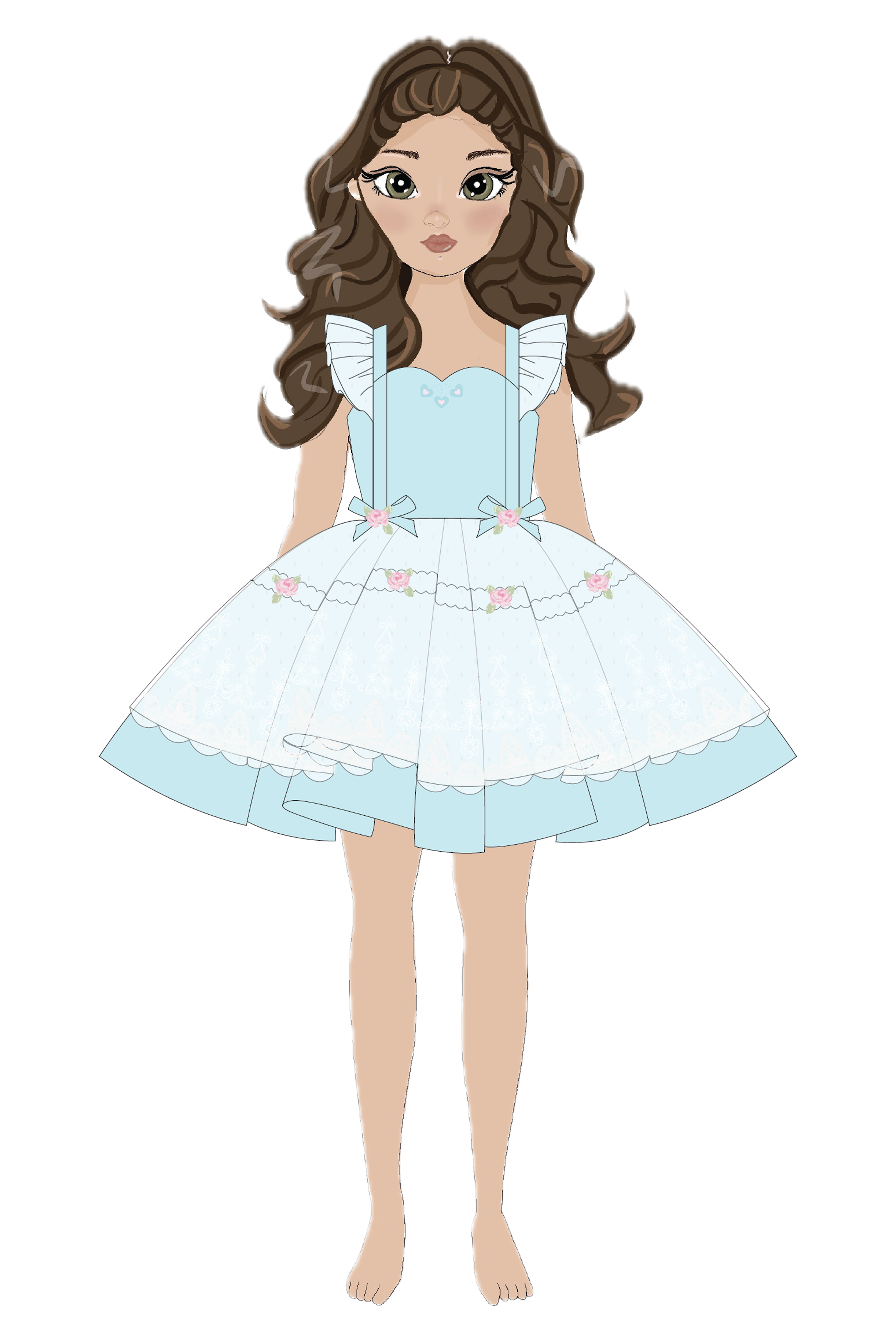 Golly Goshドレス（スカイ）を予約注文