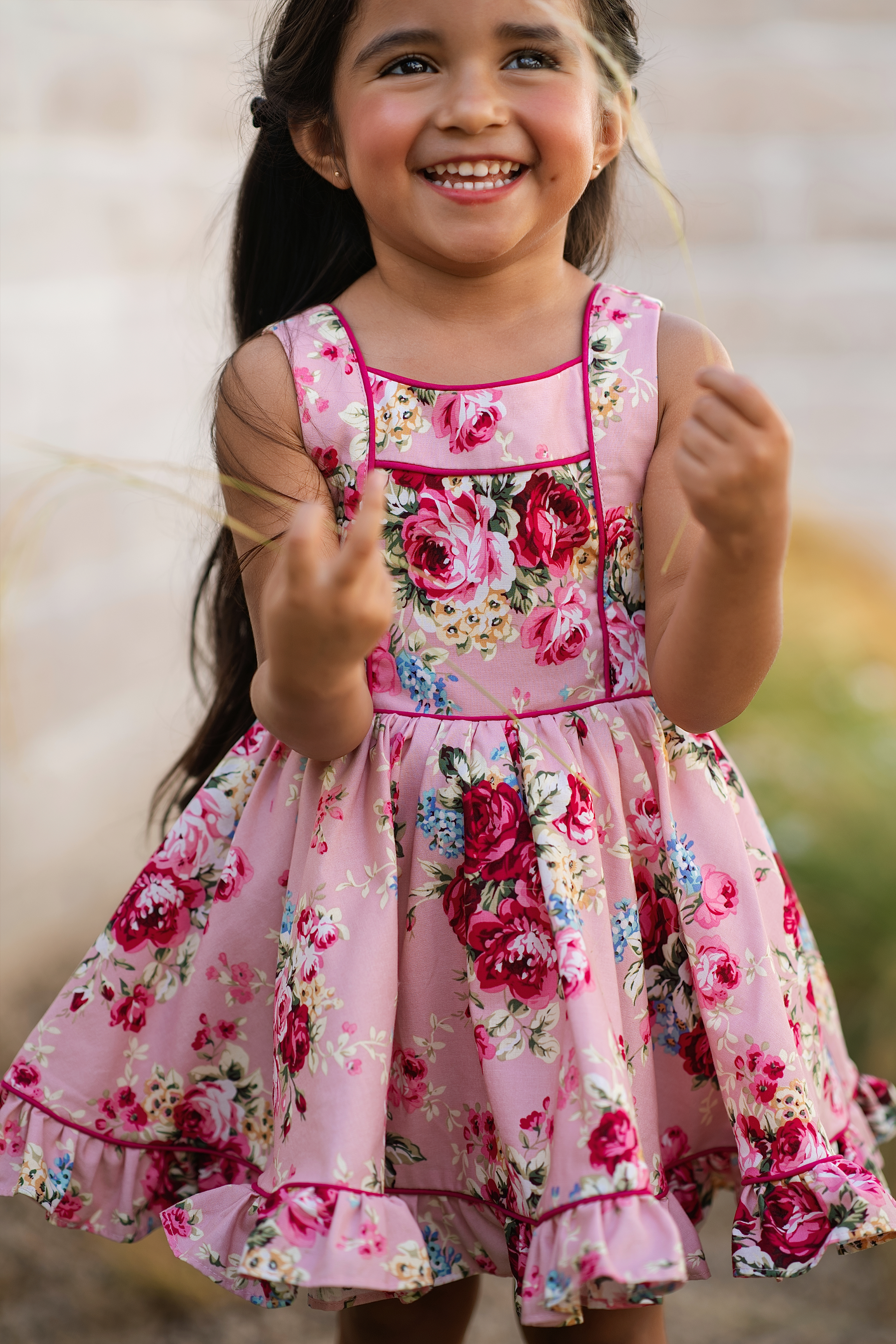 Rose Rouge Piping Dress