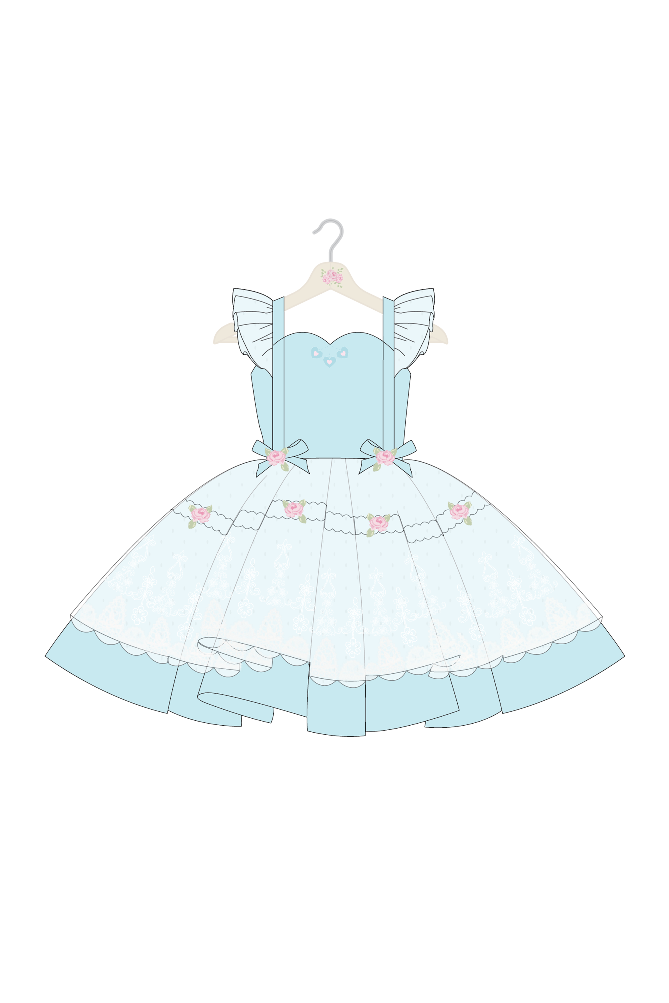 Golly Goshドレス（スカイ）を予約注文