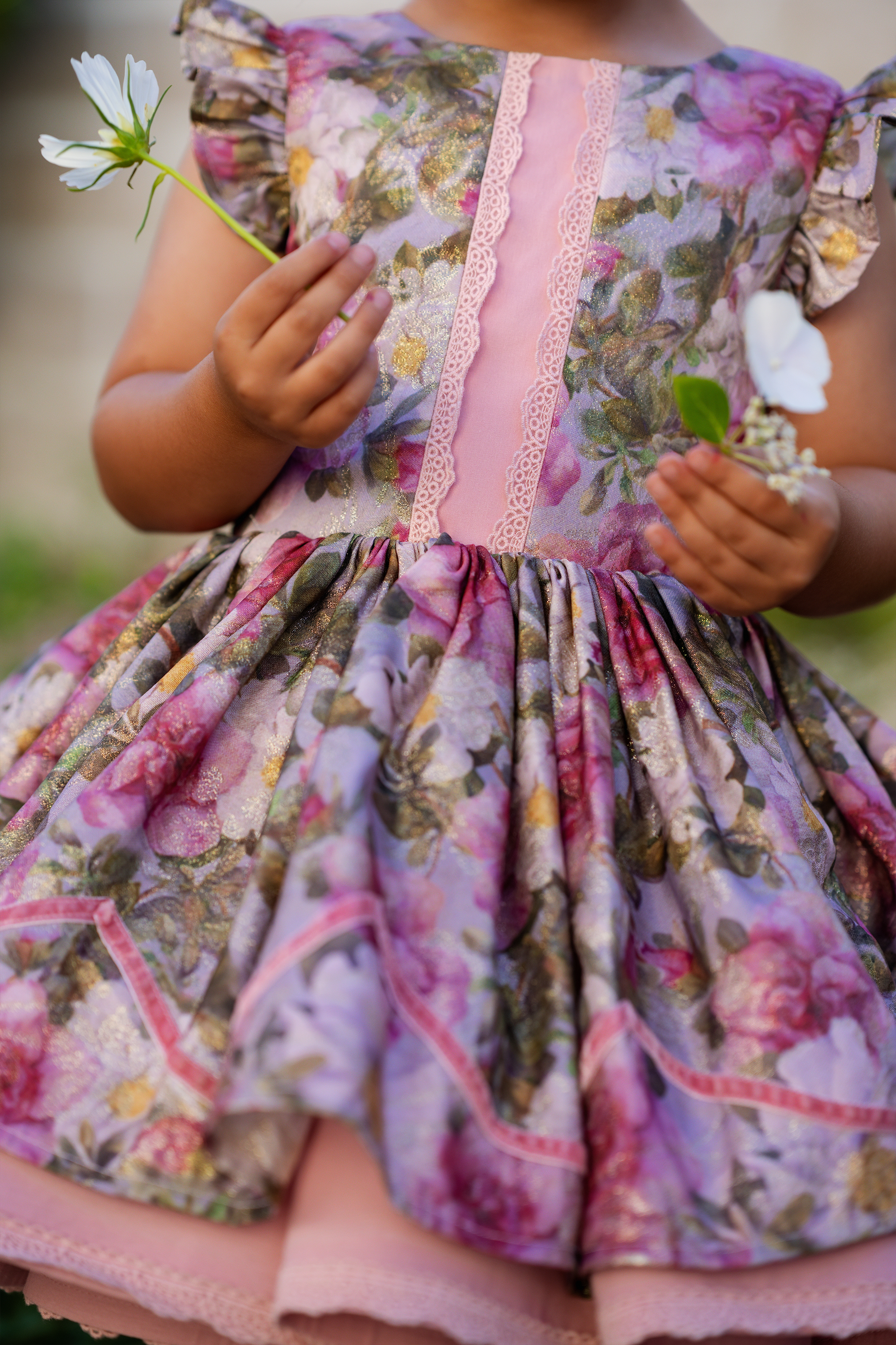 Rose Spray Gleam Dress