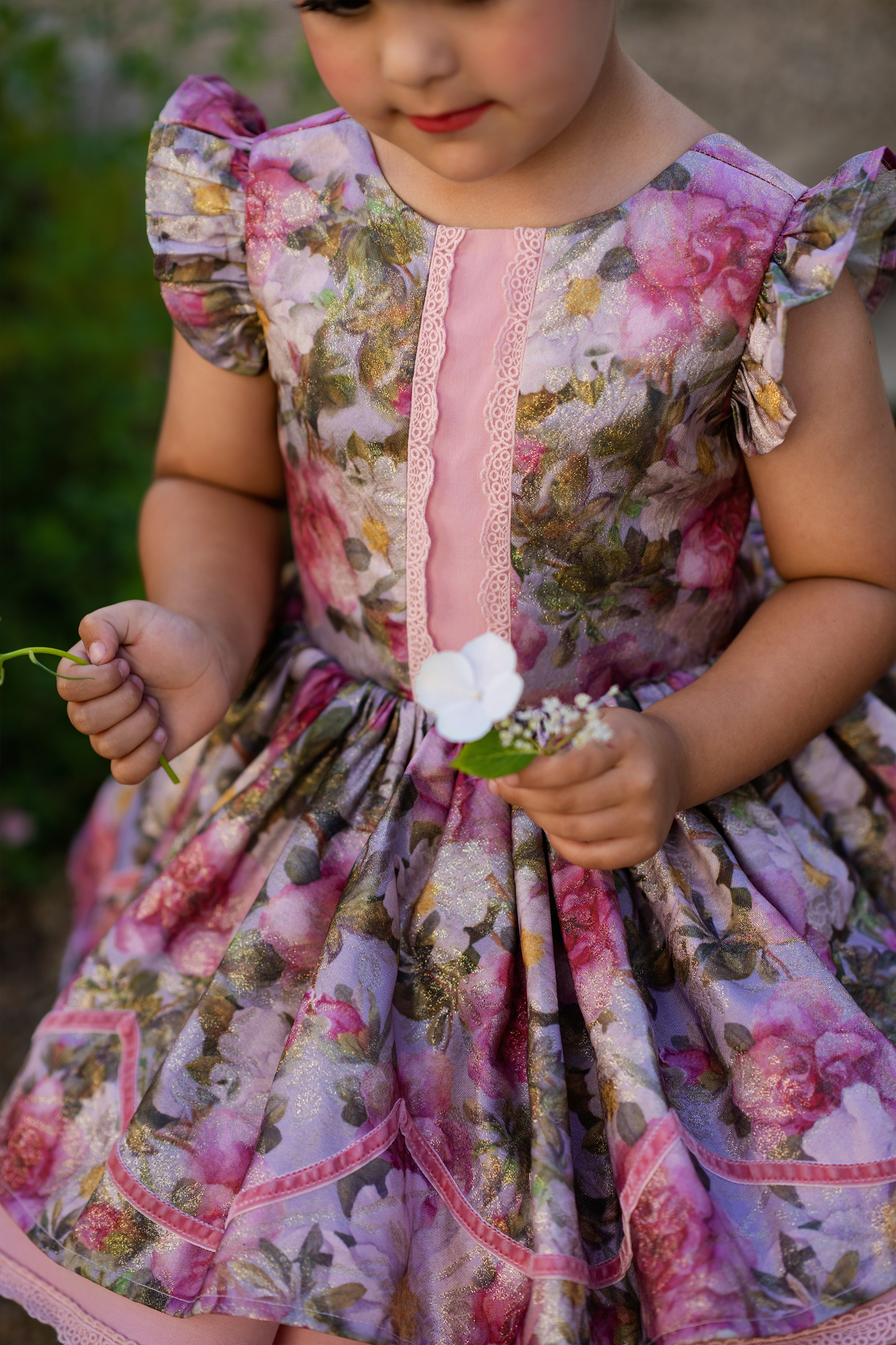 Rose Spray Gleam Dress