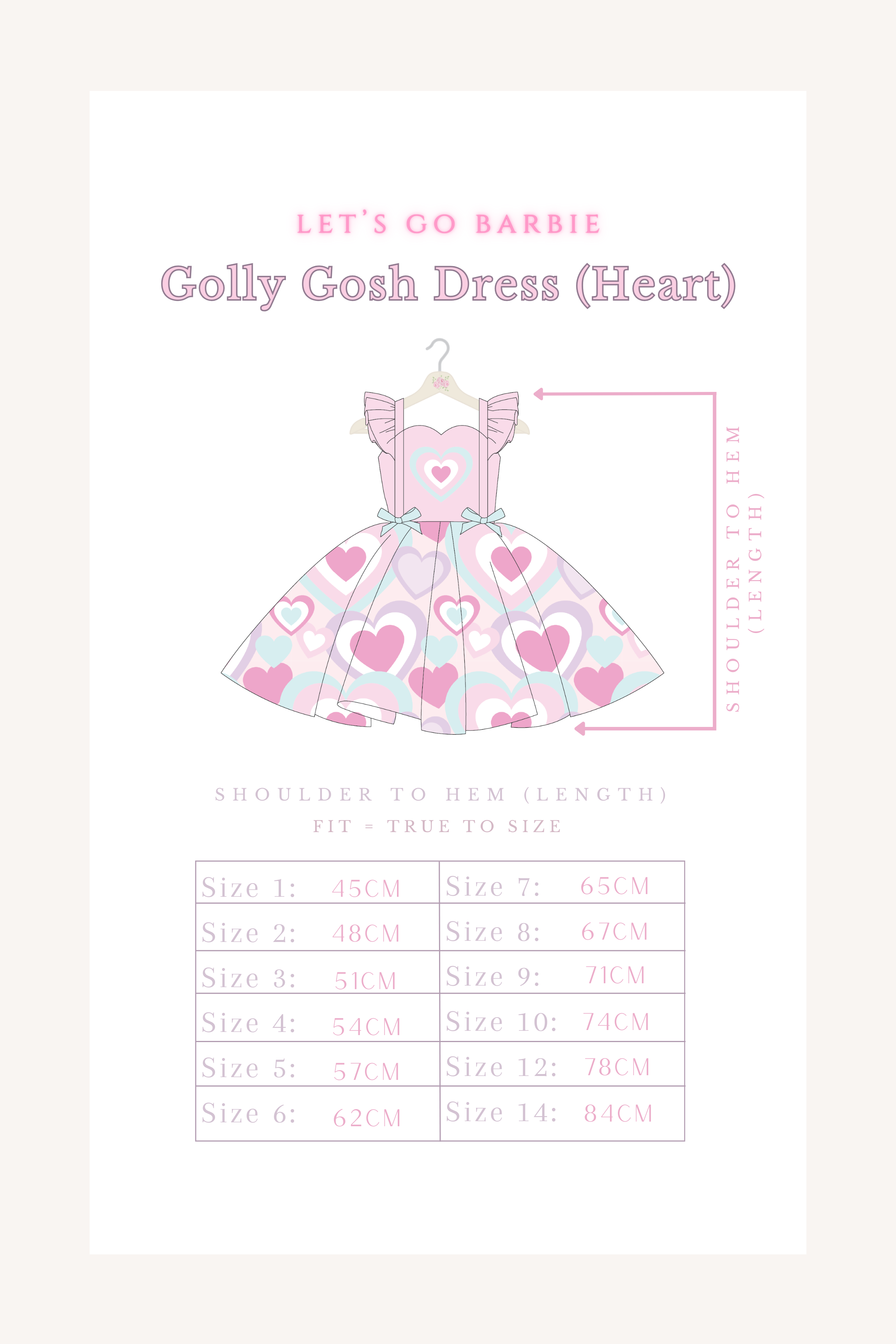 Golly Gosh Dress (Heart)