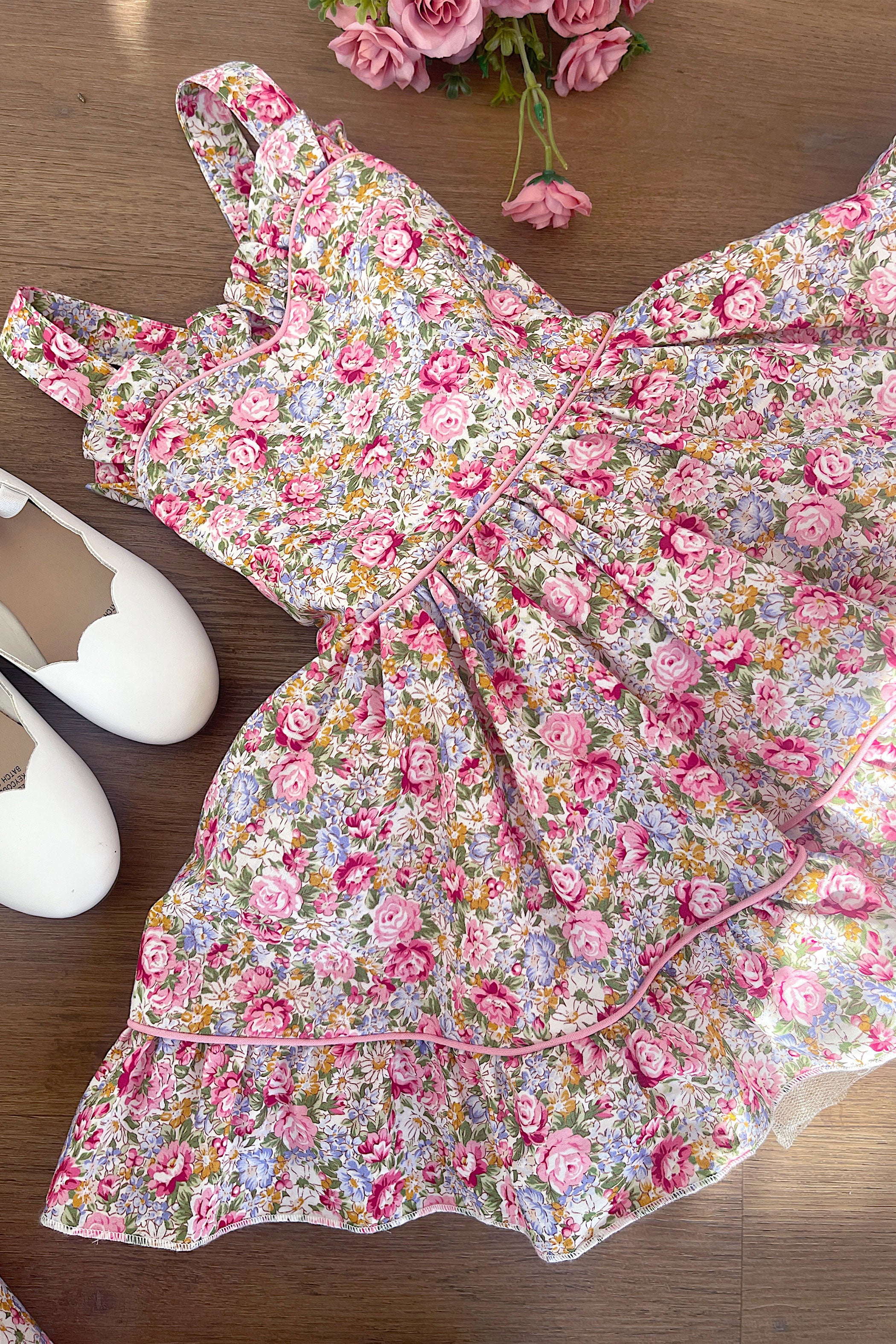 Blushing Bouquet Heart Dress