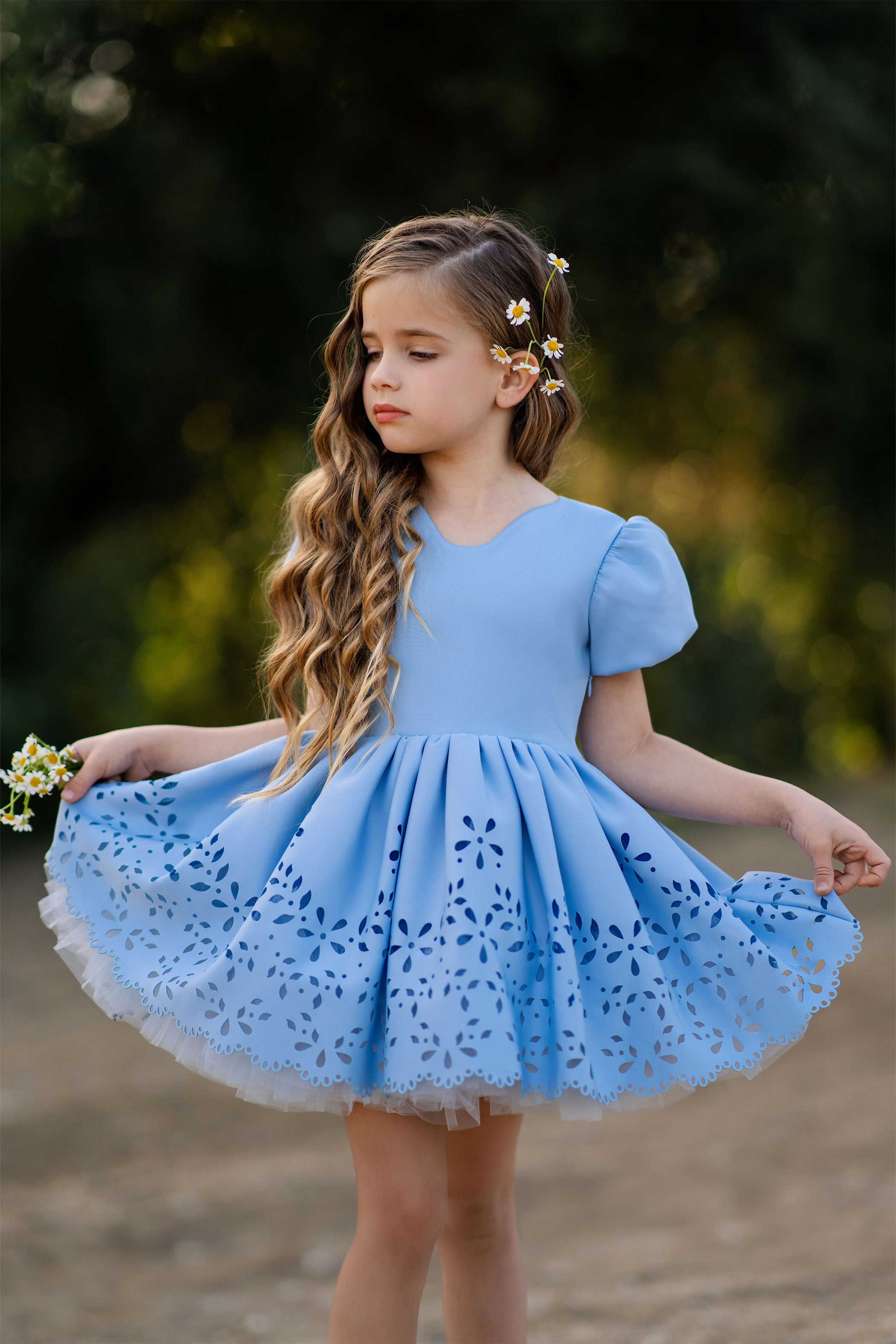 Doily Dress (Blue)
