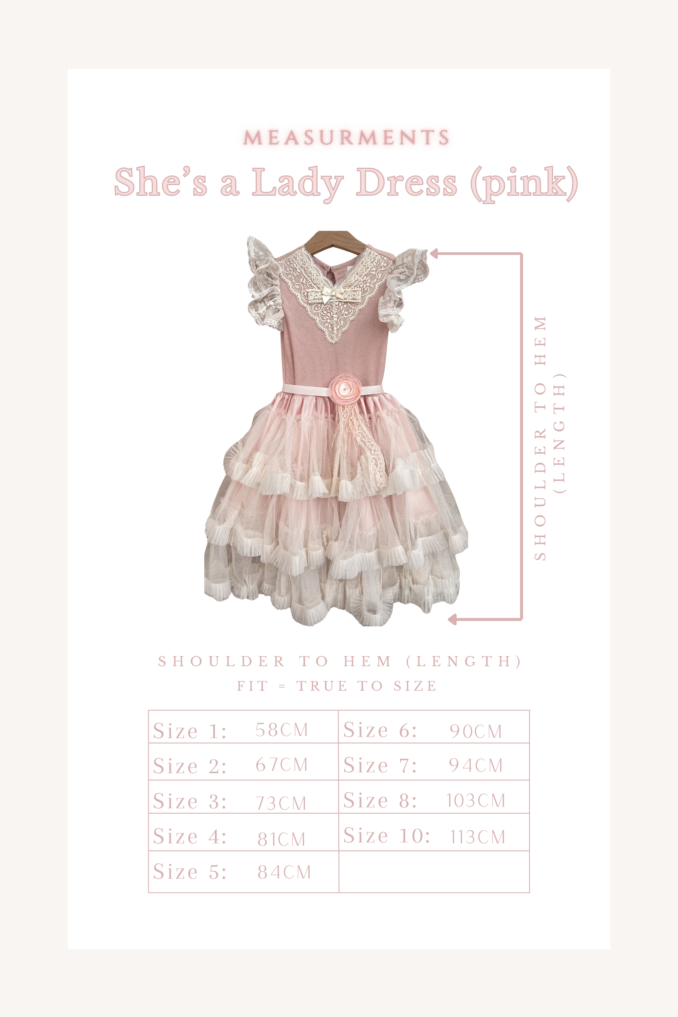 She's A Lady Dress (Pink)