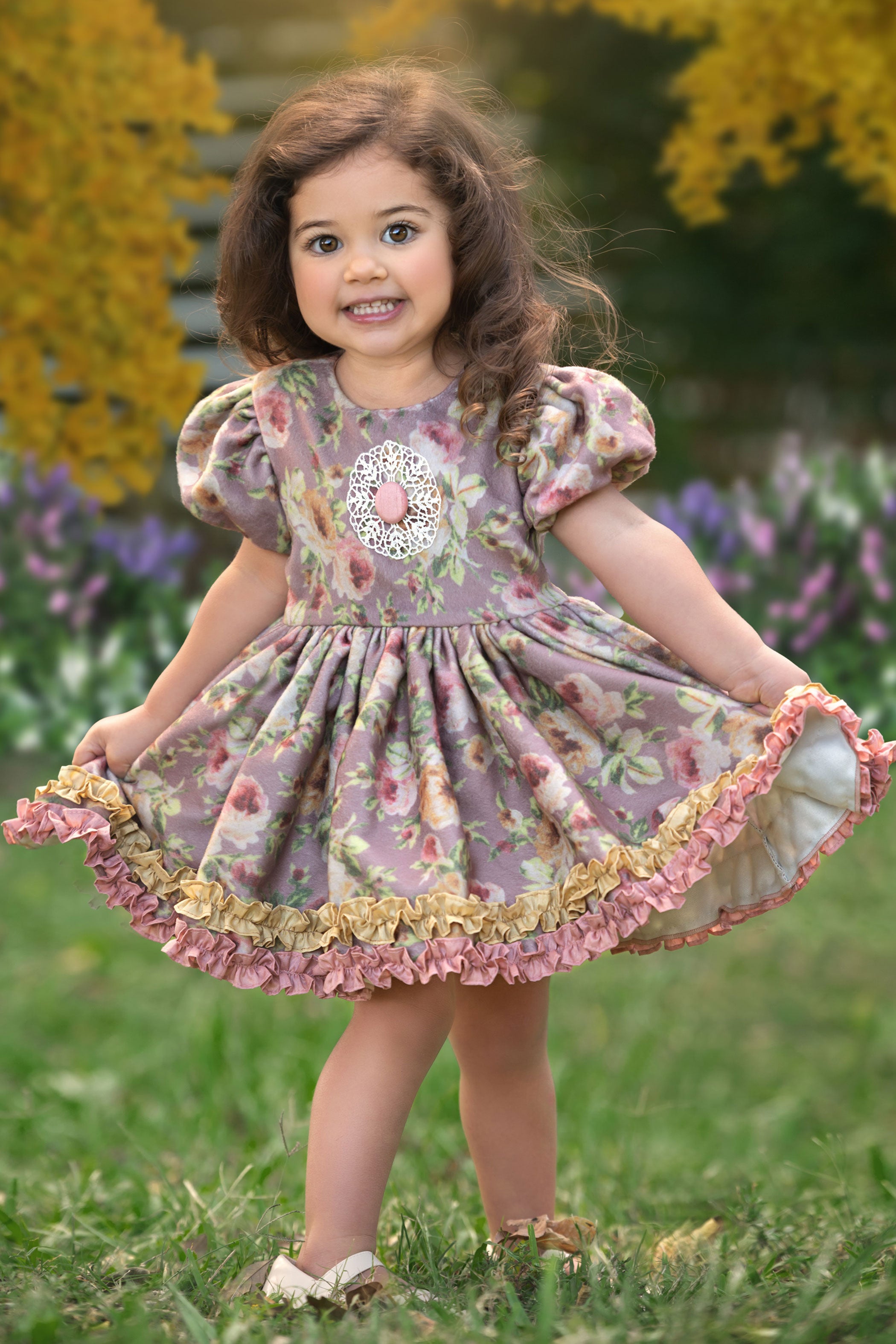 Aunty Betty Floral Dress (Without Sleeves)