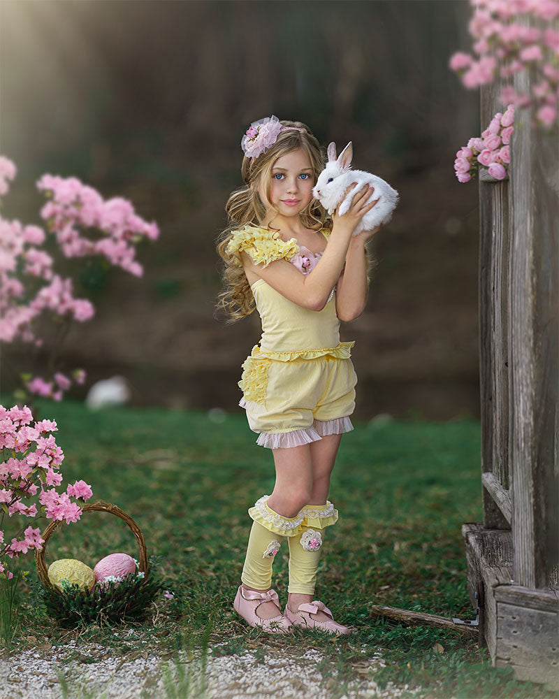 Bunny Kisses Bloomers Yellow